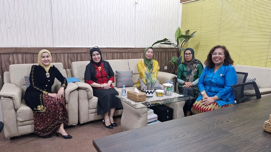Tim Pembina Posyandu Koordinasi dengan Dinas Kominfo Provinsi Sumatera Selatan